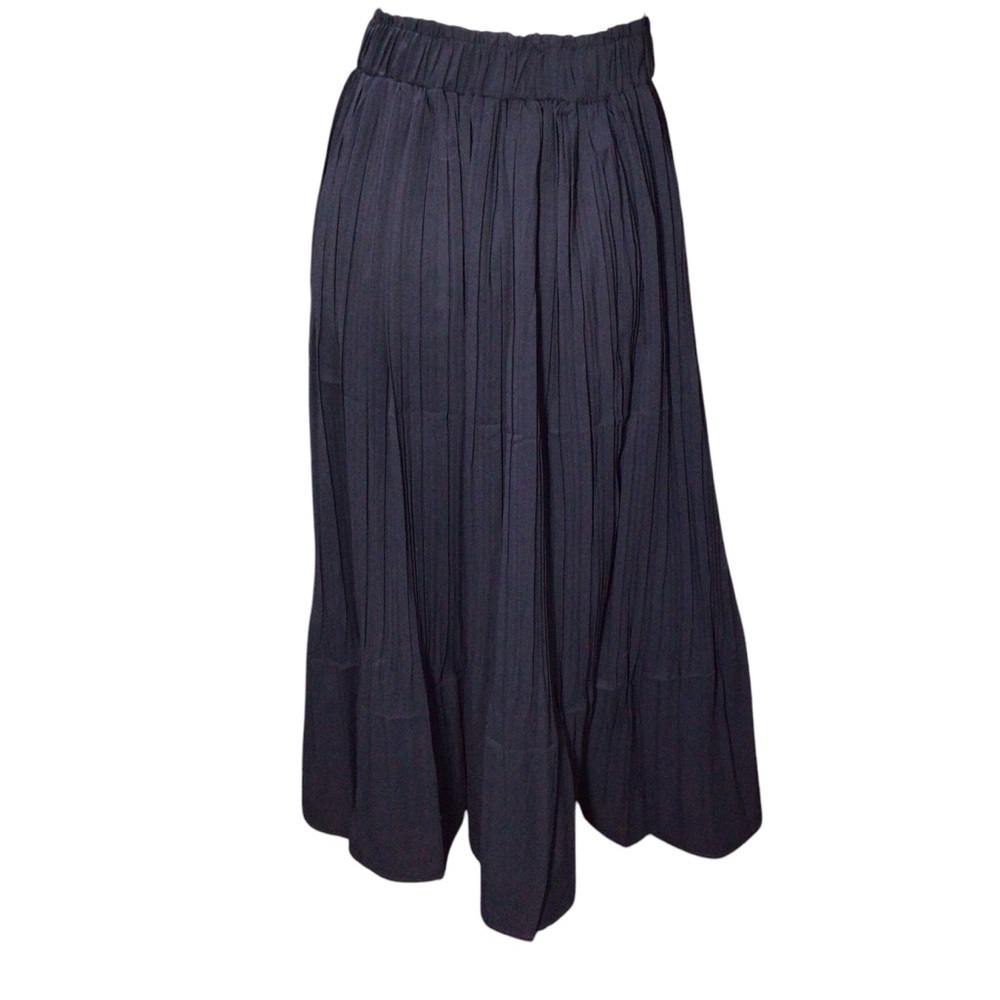 Zeagoo Black Pleated  Maxi Skirt NWT size small